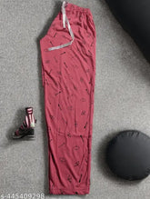 Pink printed hosiery cotton nightsuit, comfortable sleepwear for women